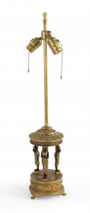 French empire style bronze egyptian lamp 1