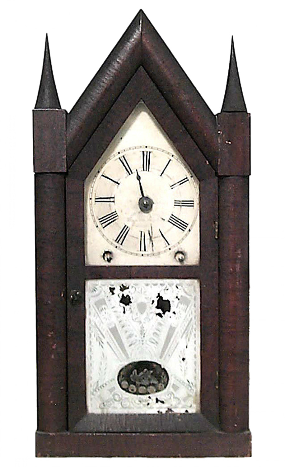 Victorian mahogany mantel clock