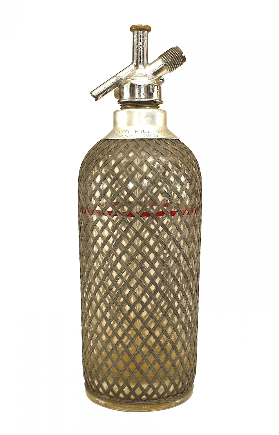 Art deco crystal syphon bottles