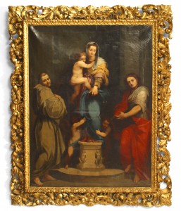 Reproduction of madonna of the harpies painting