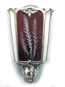 English victorian porcelain wall vase