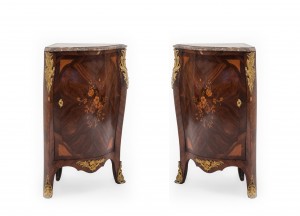 French louis xv corner cabinets 1