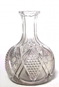 American victorian pressed glass vase