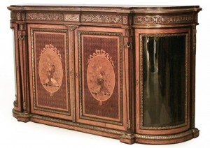 French victorian satinwood sideboard