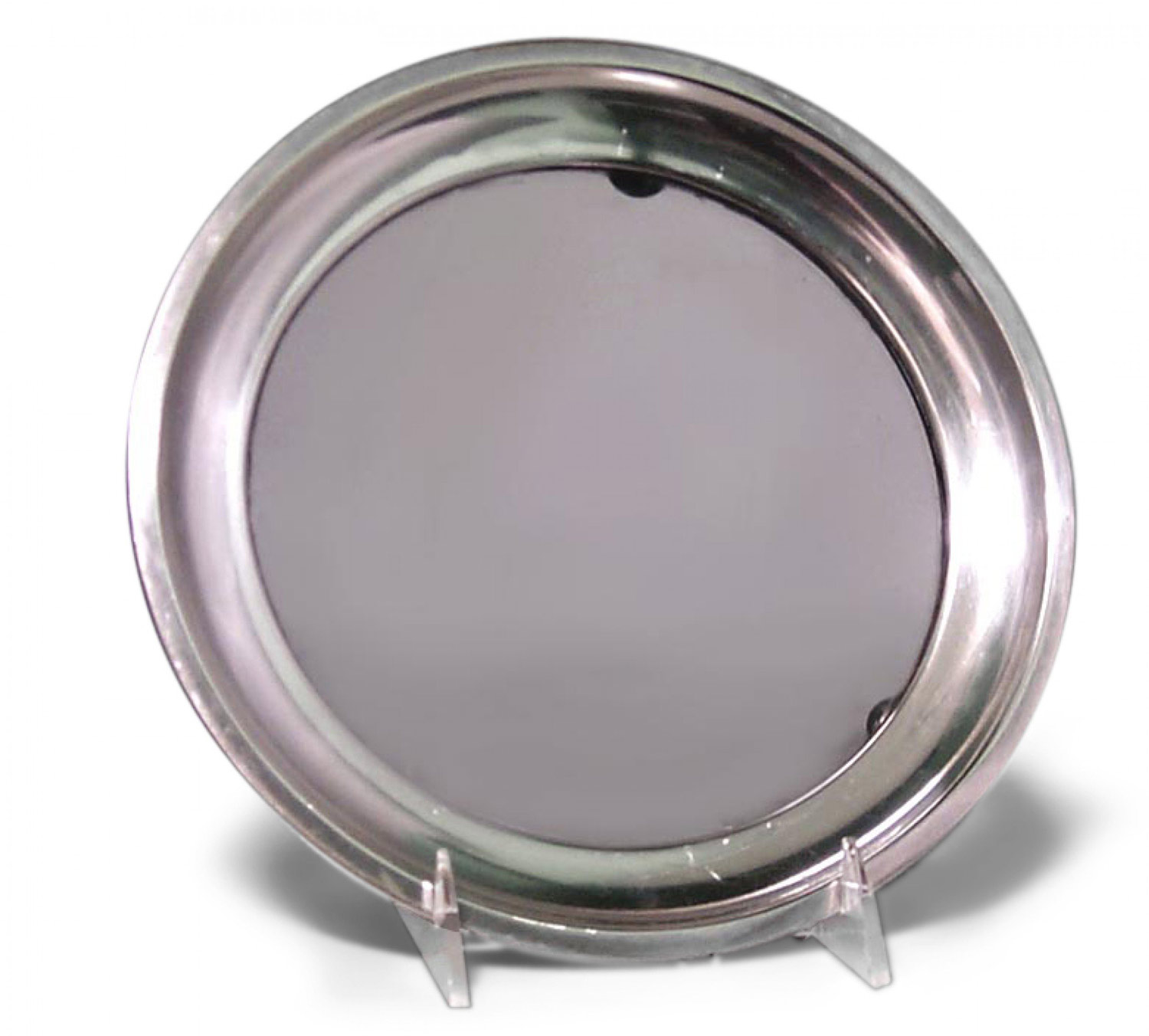 English victorian style silver plate and glass tray