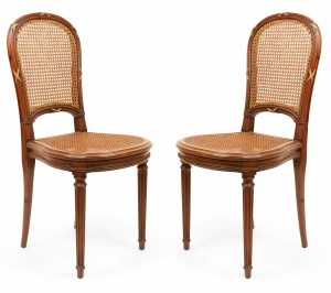 French louis xvi mahogany side chairs