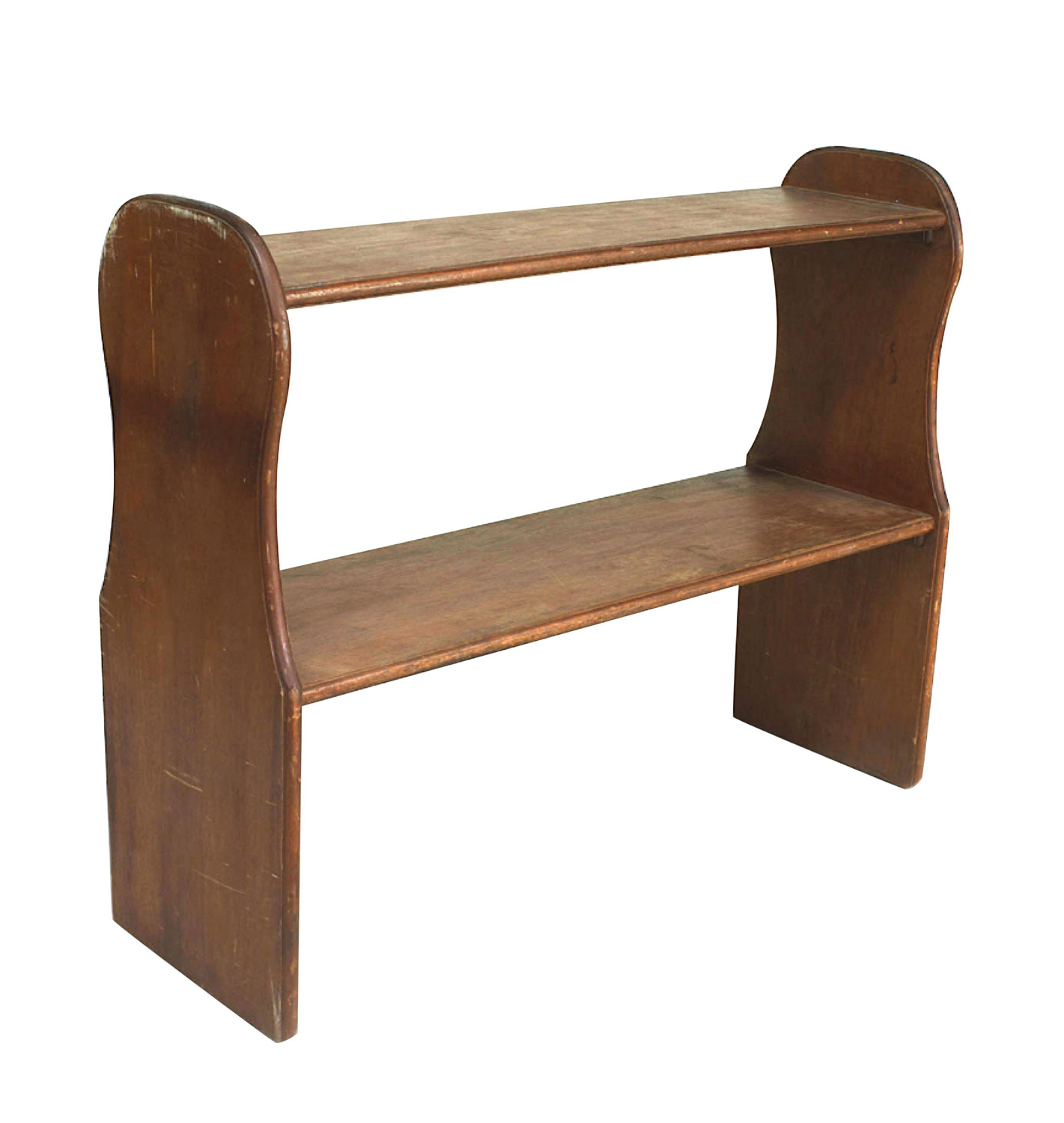 American country stained pine bookshelf