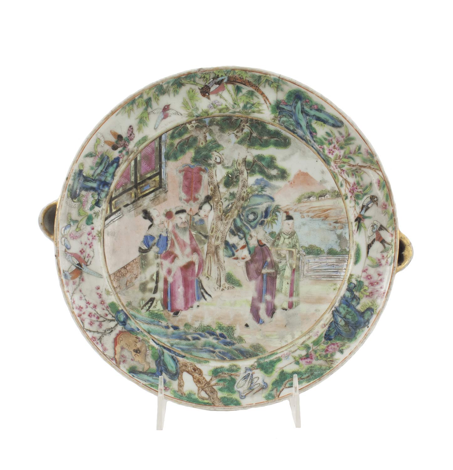 East asian porcelain warming bowl