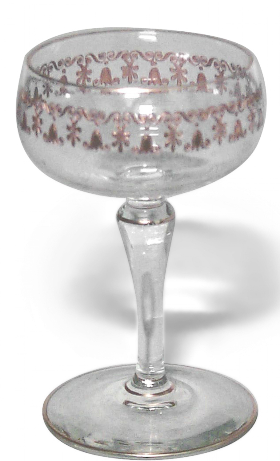 Set of 5 crystal liqueur glasses