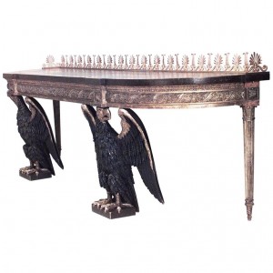 English georgian double eagle console table