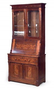 American victorian walnut secretary