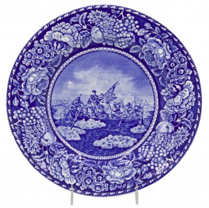 English victorian staffordshire porcelain plates