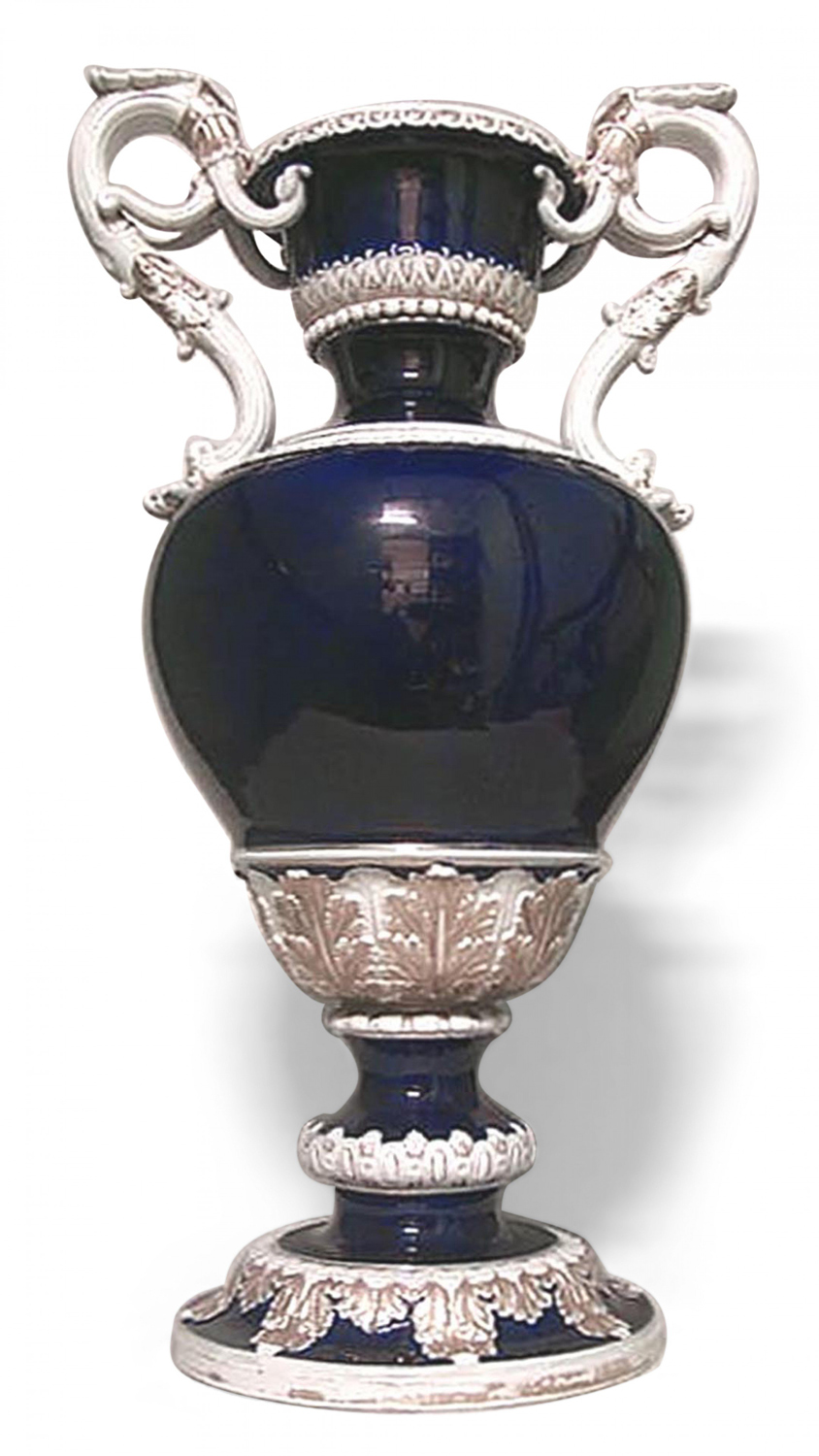 German meissen blue and white porcelain vase 1