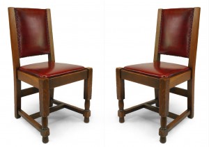 American mission oak side chairs
