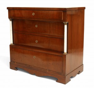 German biedermeier mahogany chest