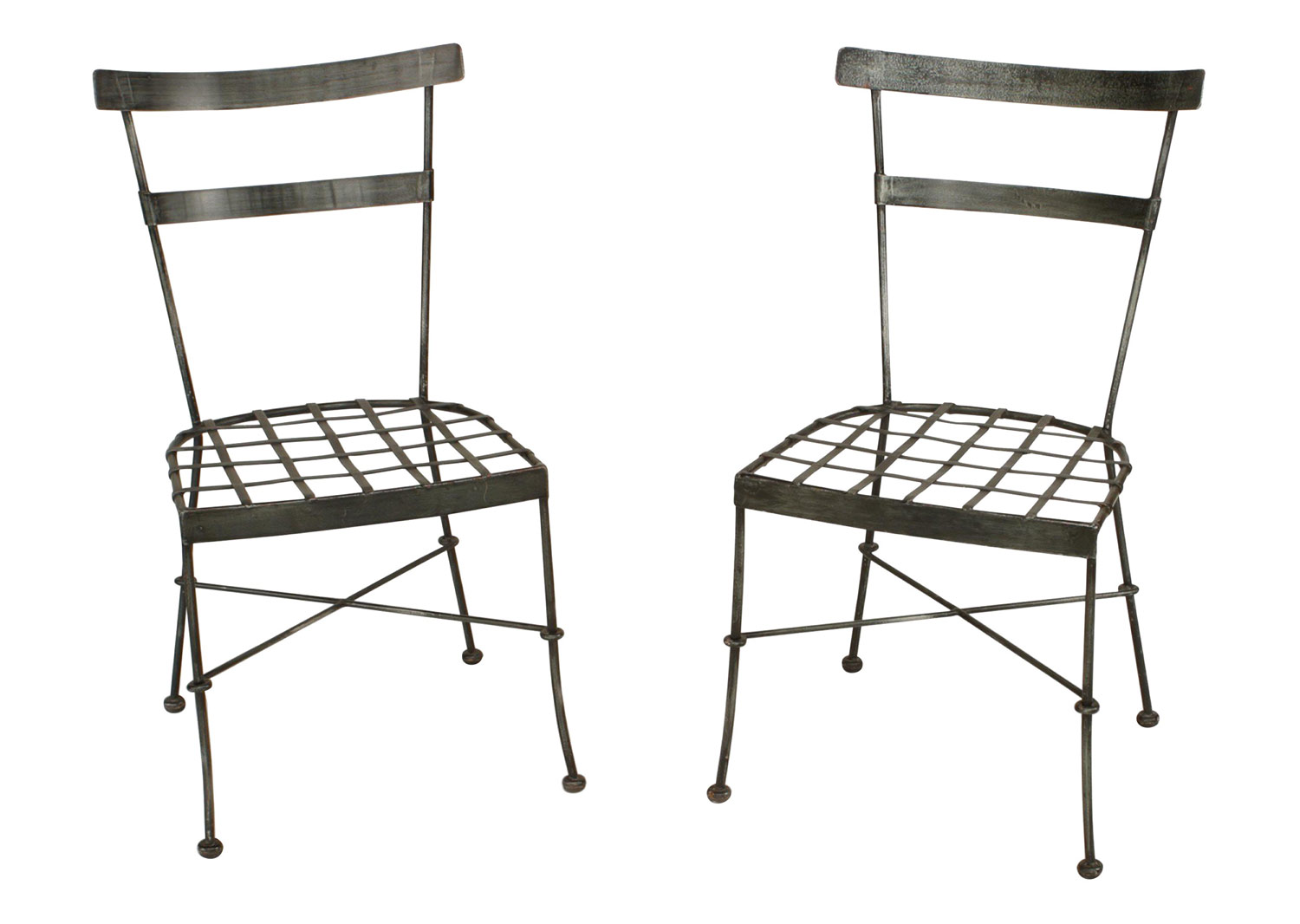 Outdoor iron side chairs 1