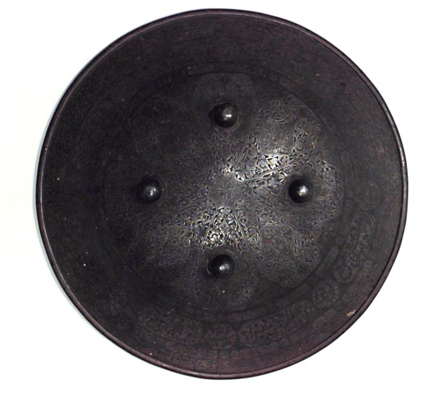 Moorish style round metal shield