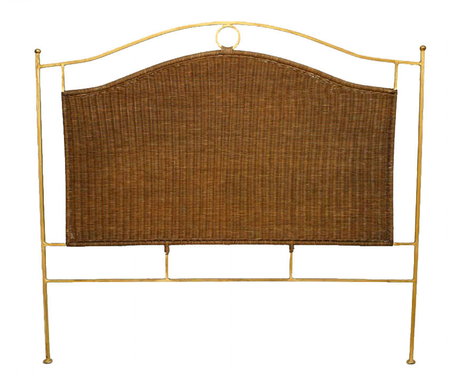 Contemporary wicker queen headboard