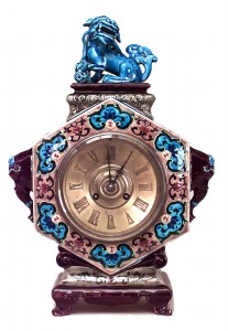 Jules vieillard chinoiserie mantel clock
