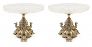 English victorian silver plated camel centerpiece