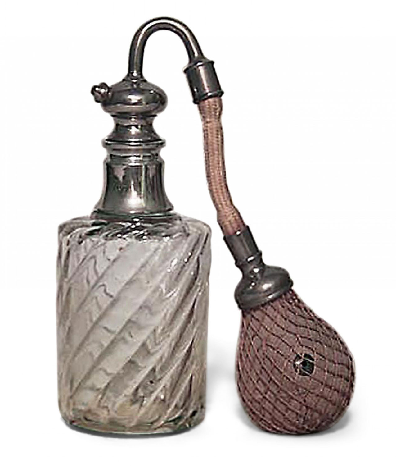 French victorian baccarat crystal perfume atomizer