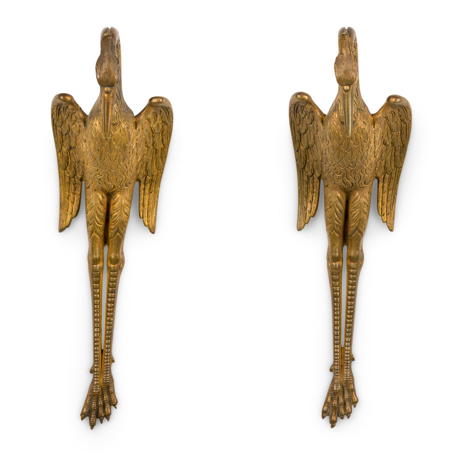 French empire bronze bird tie backs