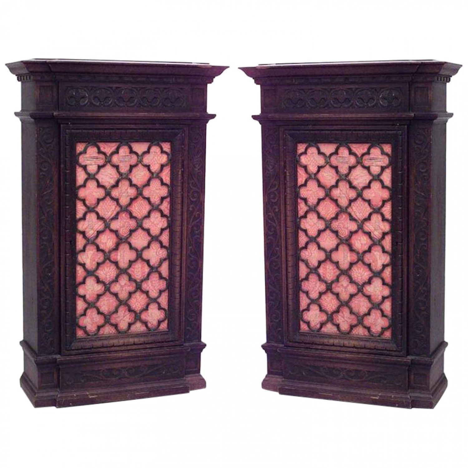 Spanish renaissance mahogany cabinets