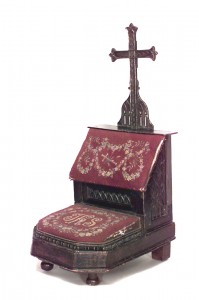 English gothic revival walnut prie dieu