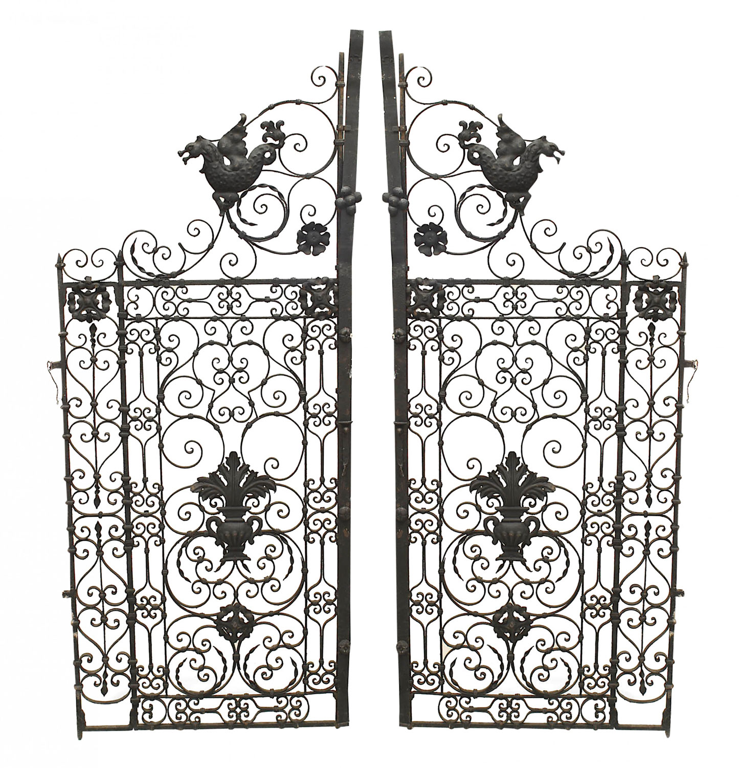 Italian renaissance black iron gates 1