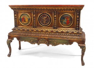 Italian renaissance polychromed gilt chest
