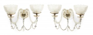 English victorian waterford crystal wall sconces 2