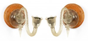 English victorian waterford crystal wall sconces 5