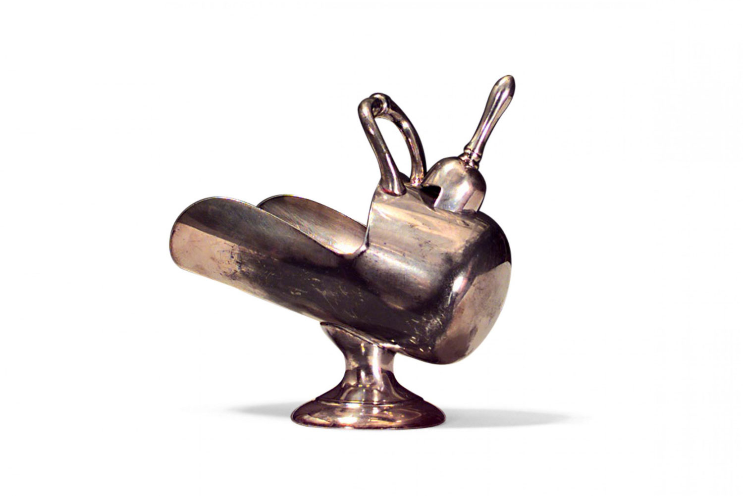 English victorian silver plate sugar scoop