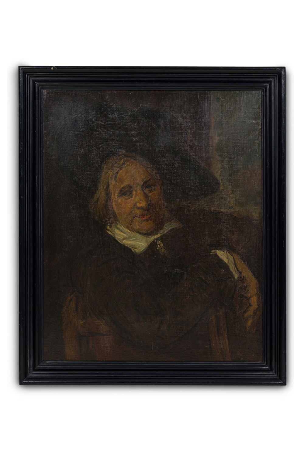 Dutch man with large hat portrait