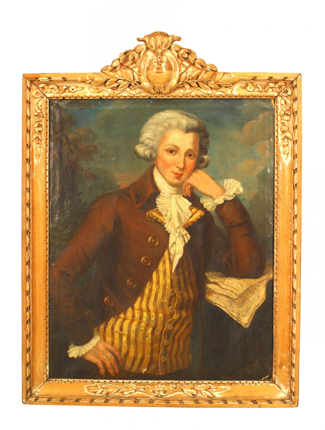 French louis xvi young man portrait