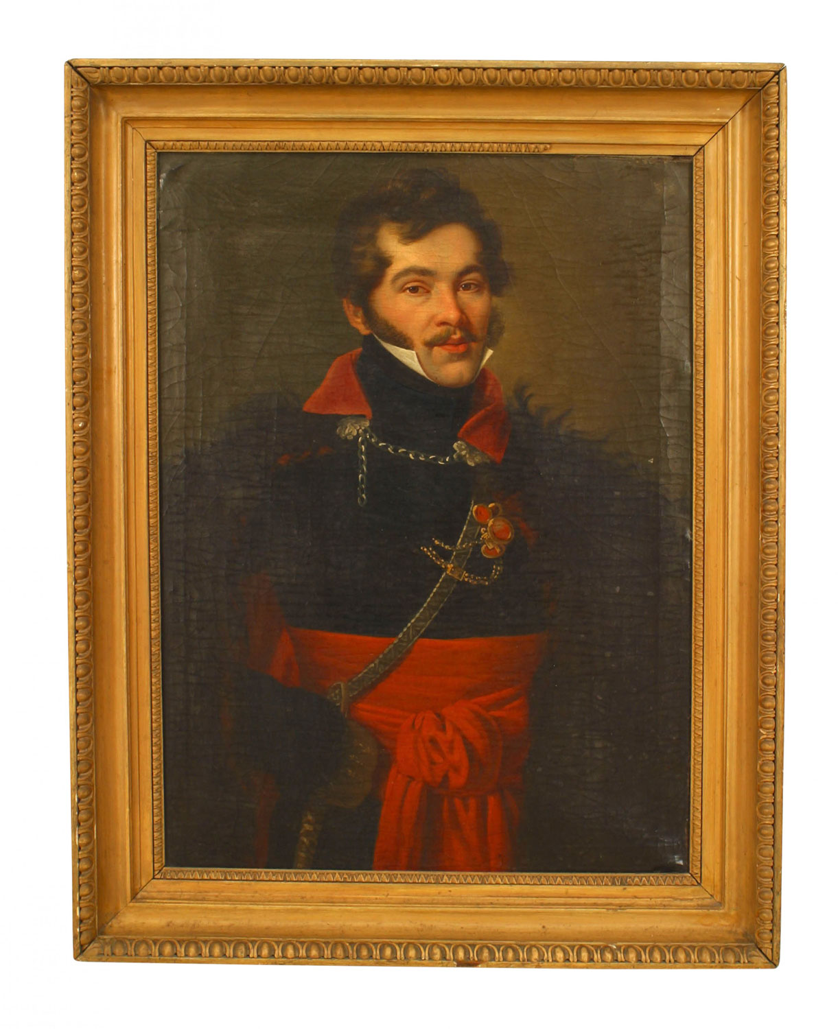 Russian gentleman in a black coat portrait 1