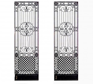 American victorian iron filigree gates 6