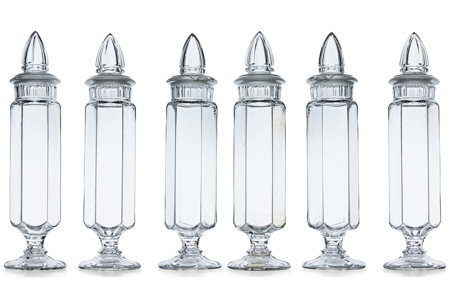 Large glass apothecary jars 3