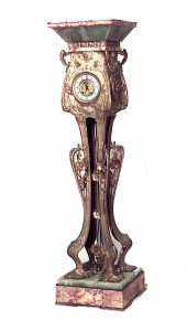 French art nouveau grandfather clock