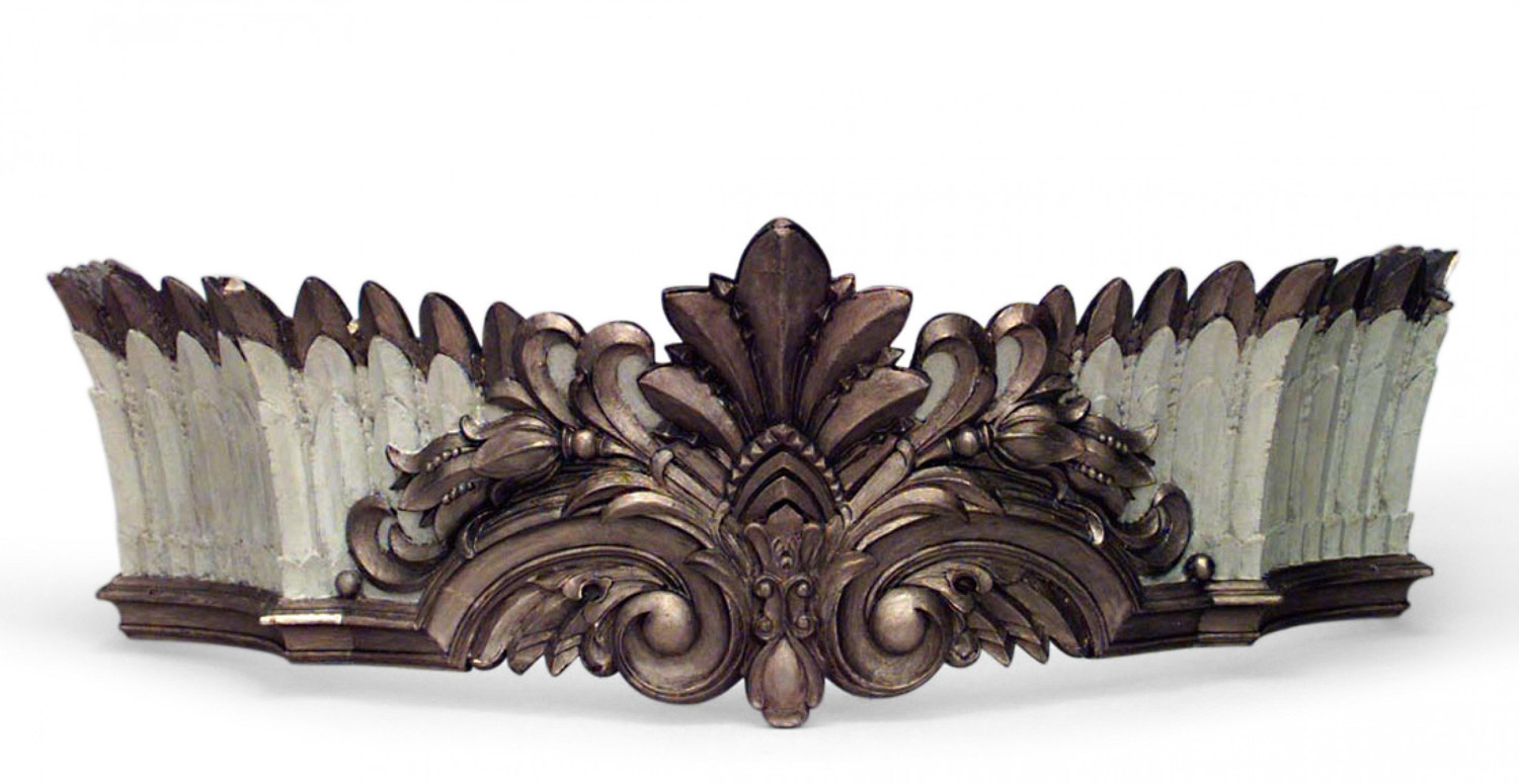 Carousel style carved painted valance