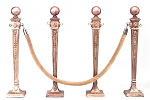English adam gilt iron stanchions