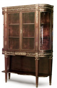 French louis xvi style mahogany cabinet