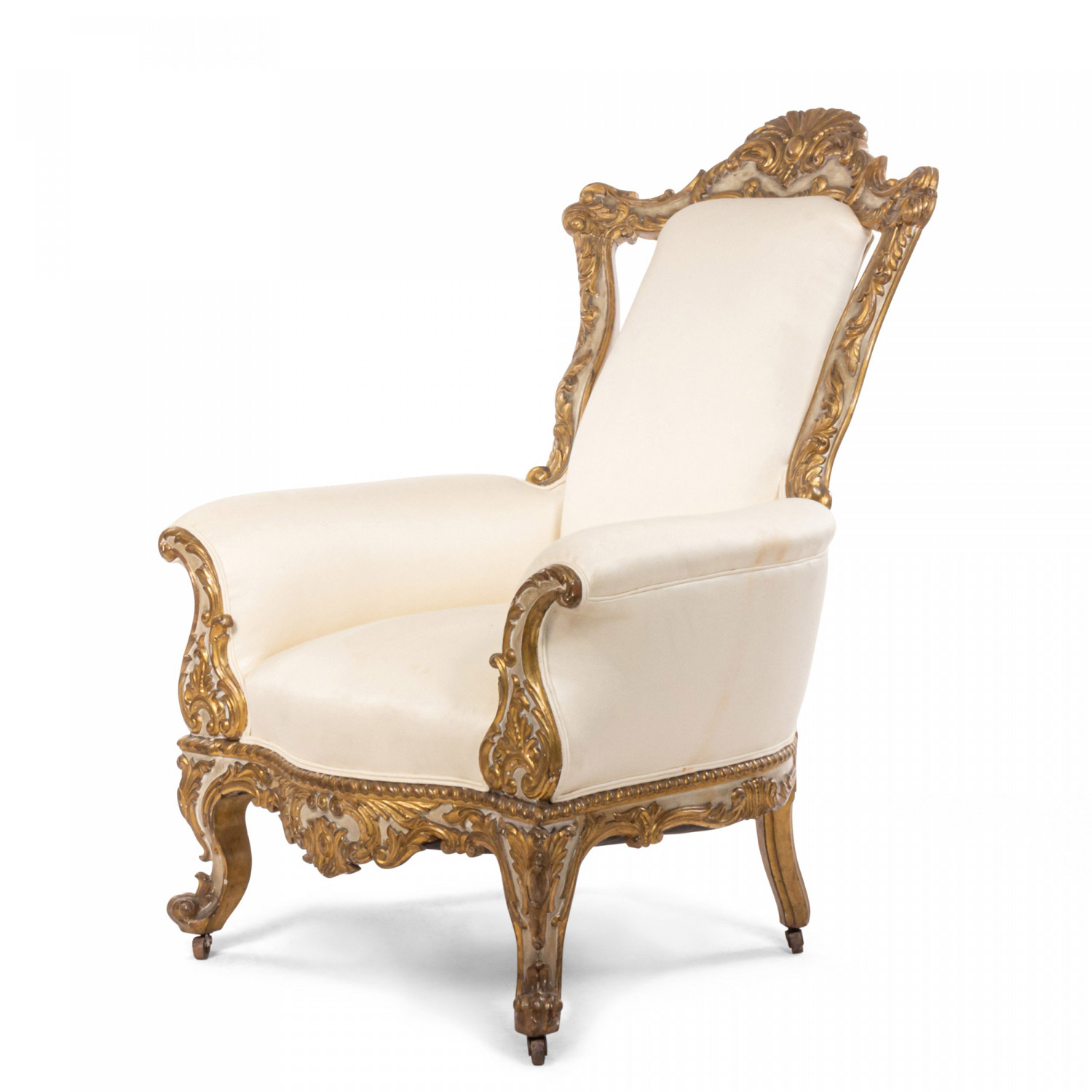 Italian venetian style bergere arm chair