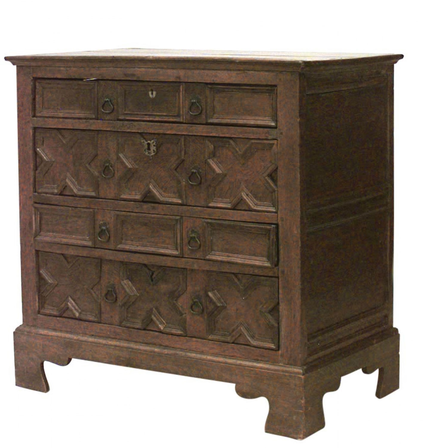 English charles ii oak chest