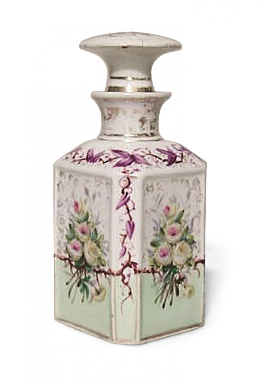 French victorian porcelain perfume bottle