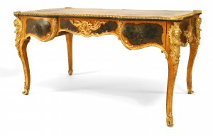 French louis xv verne martin painted desk