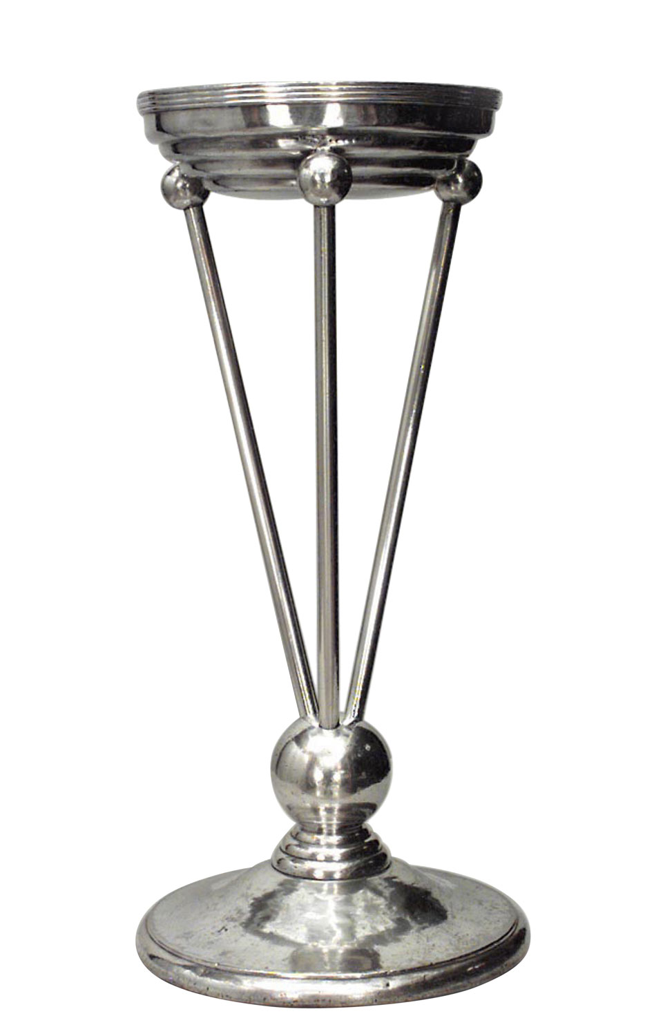 Art deco silver plate ice bucket stand