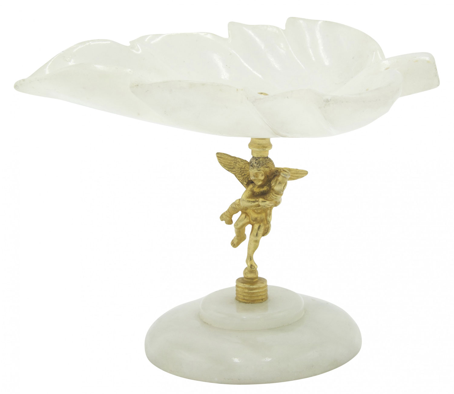 French victorian alabaster compote