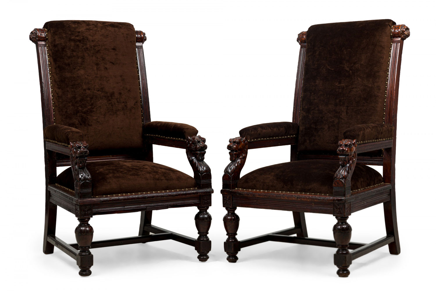 English victorian leather judges chairs 1