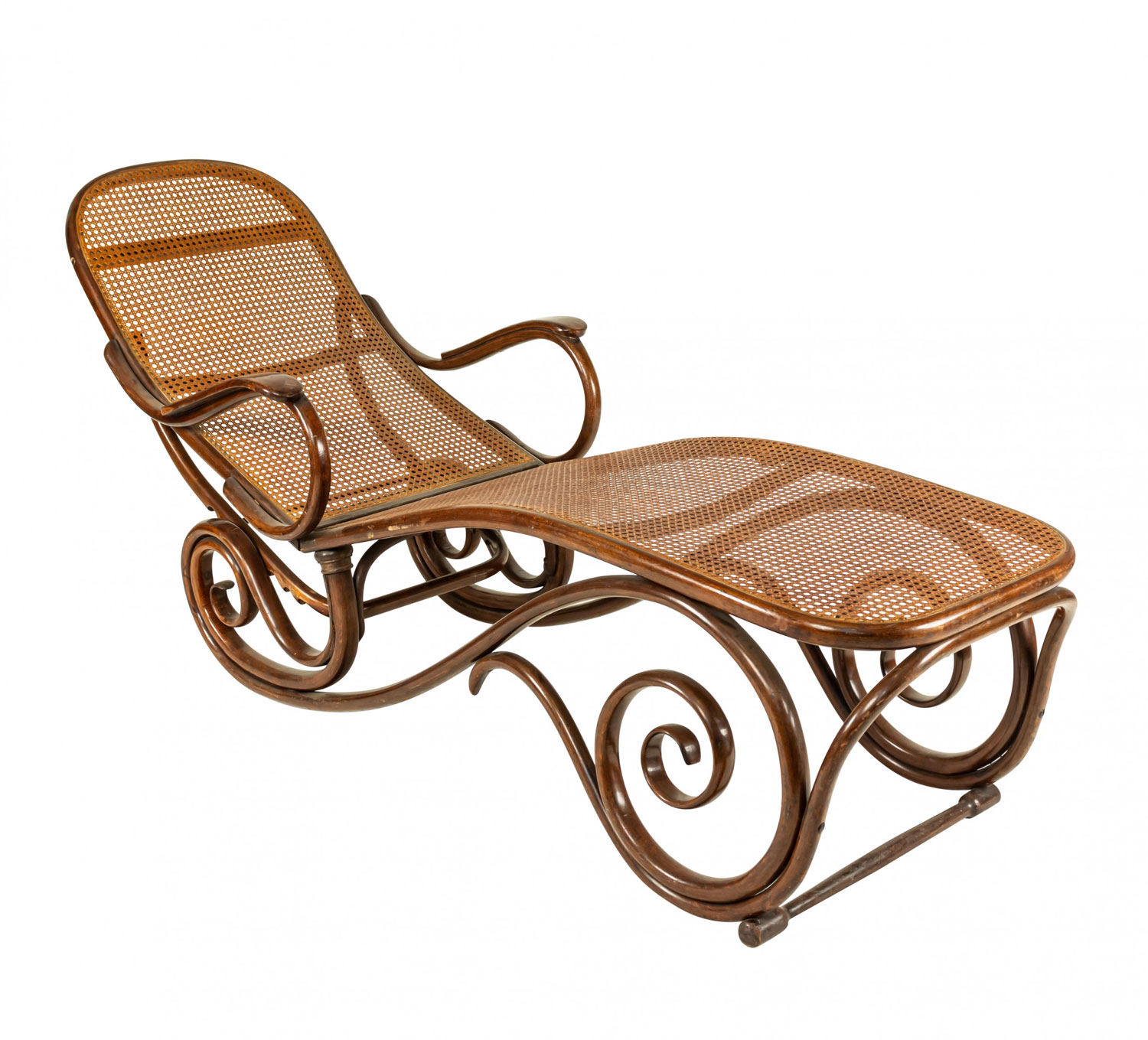 Bentwood thonet Style scroll design chaise